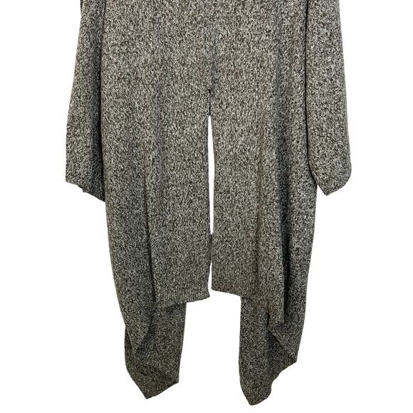 NWT Stylewe Brown and White Super Long Line Open Front Cardigan Sweater Large - Picture 7 of 11